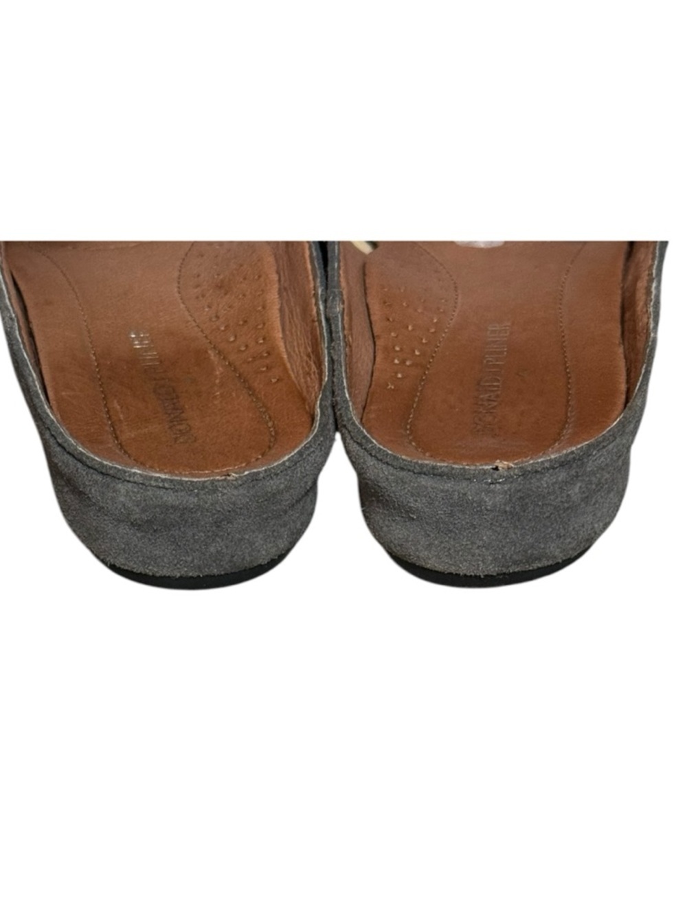 Donald J Pliner Suede Mule Loafers Gray Slip On Flats Women 7.5 - Picture 5 of 7